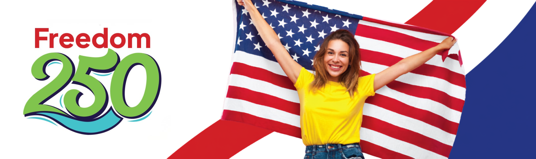 Alero Financial - America 250 - Girl in Yellow Shirt with American Flag