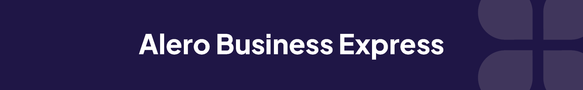 Alero Business Express Lending