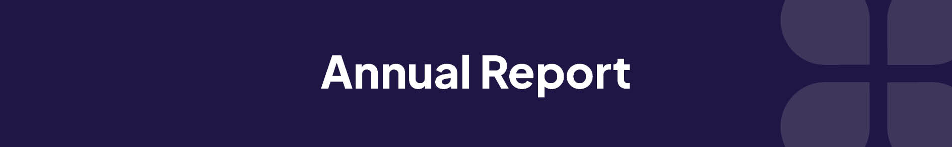 Annual Report Banner