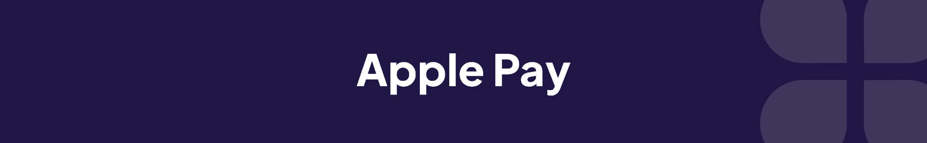 Apple Pay Banner