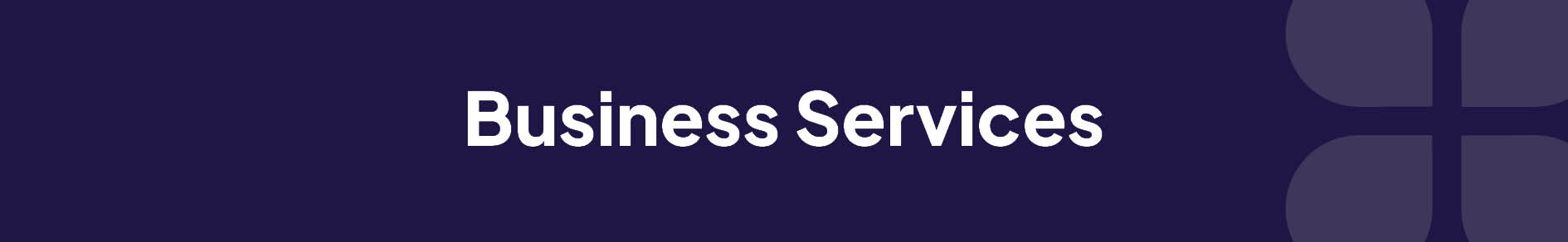 Business Services Banner