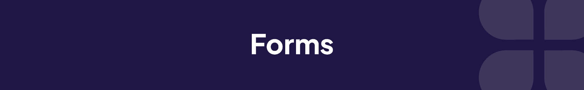Forms Banner