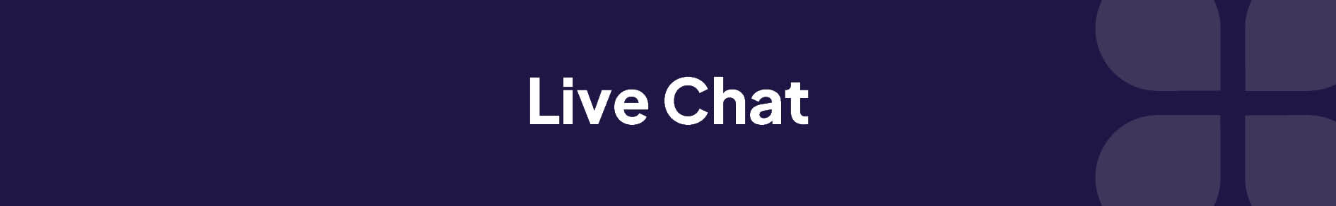 Live Chat Banner