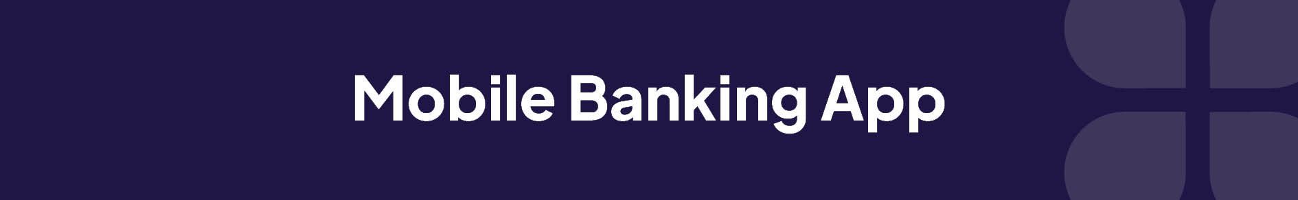 Mobile Banking App Banner