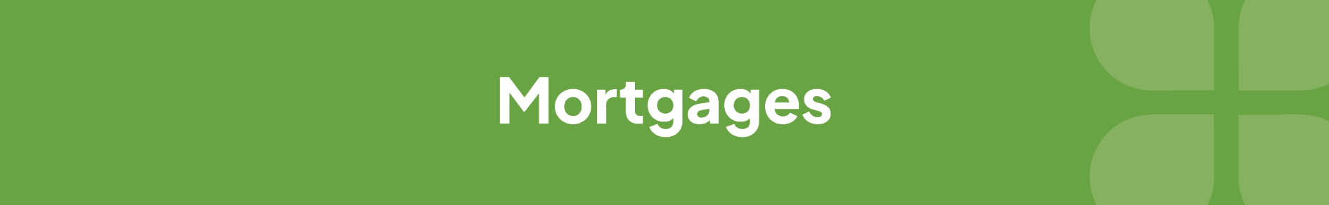 Mortgages Banner