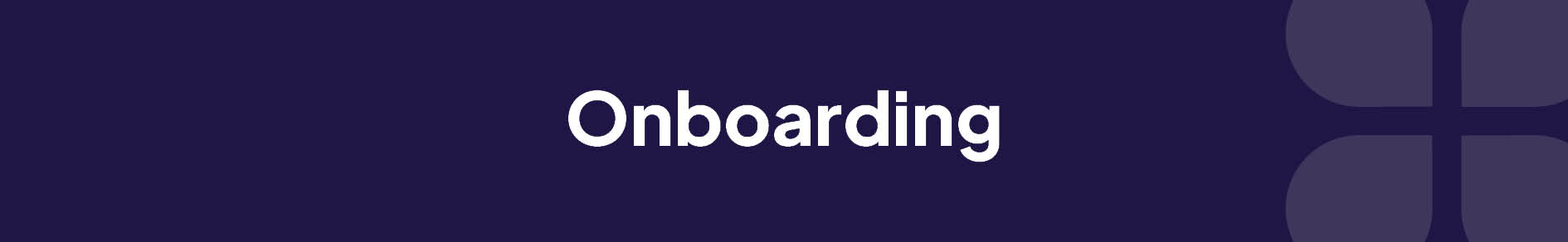 Onboarding-Banner
