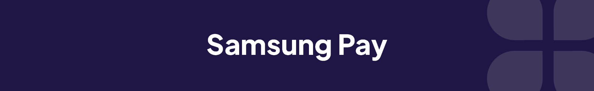 Samsung Pay Banner