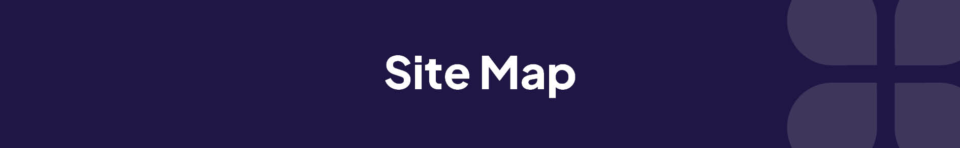Site Map Banner
