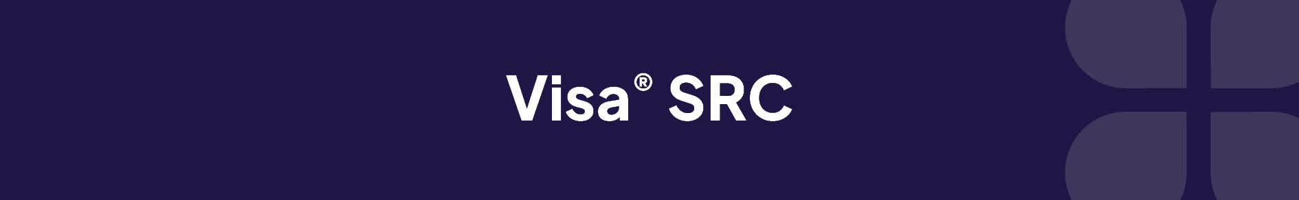 Visa SRC Banner