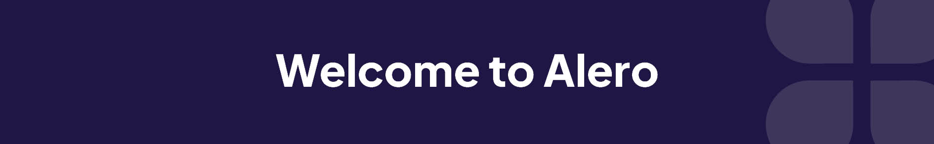 Welcome to Alero Banner